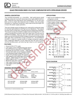 ALD4301ASBL datasheet  